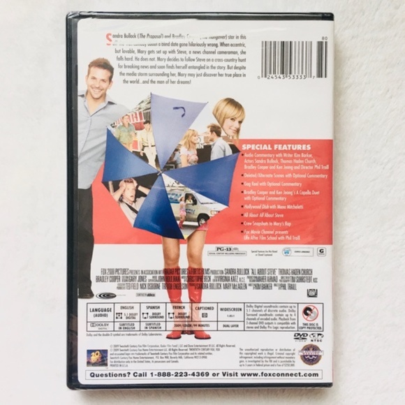🎁 All About Steve DVD, NIP starring Sandra Bullock, Bradley Cooper, Ken Jeong - Picture 2 of 6